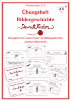 Vorschau - Arbeitsblätter - Bildergeschichte in der Grundschule 3/4 - Übungsheft "roter Faden" - Deckblatt