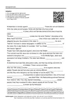 Vorschau - Arbeitsblätter - Englischsprachige AB zum Thema "Antisemitism" + Lösung & MP3 + - Deckblatt