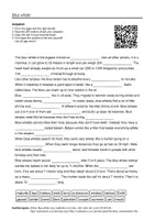 Vorschau - Arbeitsblätter - Englischsprachige AB zum Thema "Blue whale" + Lösung & MP3 + Mindmap - Deckblatt