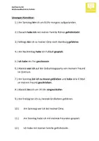 Vorschau - Arbeitsblätter - DaF/DaZ A1/A2 - Erwachsenenbildung - Perfekt - Fehler im Satz korrigieren - Seite 2