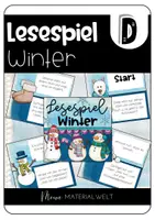 Vorschau - Spiele - Lesespiel Winter - Deckblatt