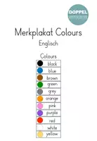 Vorschau - Poster - Merkplakat Colours - Englisch - Deckblatt