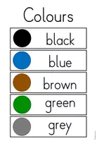 Vorschau - Poster - Merkplakat Colours - Englisch - Seite 1