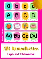 Vorschau - Stationenlernen - ABC Wimpelketten - Deckblatt