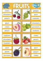 Vorschau - Spiele - fruits / food Klammerkarten Englisch Grundschule - Seite 3