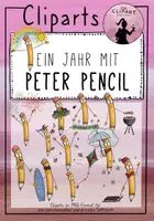 Vorschau - selbst erstellte Cliparts/Grafiken - Cliparts Peter Pencil Set 3 (Ein Jahr mit Peter Pencil) - Deckblatt