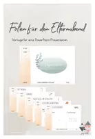 Vorschau - Präsentationen/Tafelbilder - Vorlage/ Folien für den Elternabend - Deckblatt