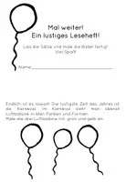 Vorschau - Arbeitsblätter - Mal weiter! Leseheft Karneval - Seite 1
