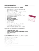 Vorschau - Arbeitsblätter - English Capitalization Rules Handout and Worksheet: Englische Kapitalisierung - Seite 3