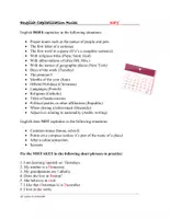 Vorschau - Arbeitsblätter - English Capitalization Rules Handout and Worksheet: Englische Kapitalisierung - Seite 1