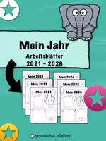 Vorschau - Arbeitsblätter - Mein Jahr *6-Jahre-Paket* - Deckblatt