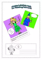 Vorschau - Arbeitsblätter - Direkte/Wörtliche Rede mit Karneval-/Faschingsfiguren üben - Deckblatt