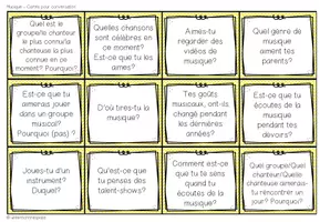 Vorschau - Aufgabenkarten - BOÎTE À BAVARDER (Konversationskarten für den Französischunterricht) mehr als 30 Themen - Seite 3