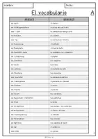 Vorschau - Arbeitsblätter - "La ropa" - Vokabelliste zum Üben (Kleidung) - Deckblatt
