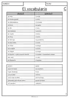 Vorschau - Arbeitsblätter - "La ropa" - Vokabelliste zum Üben (Kleidung) - Seite 2