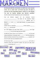 Vorschau - Arbeitsblätter - Deutsch - Literaturunterricht - Märchen Merkmale - Deckblatt