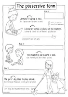 Vorschau - Arbeitsblätter - The Possessive Form / s-Genitiv - Grammatik in Sketchnotes - Seite 3