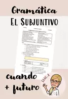 Vorschau - Arbeitsblätter - el subjuntivo IV: cuando + futuro - Deckblatt