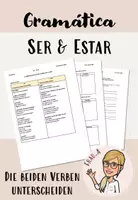 Vorschau - Arbeitsblätter - la diferencia entre "ser" y "estar" - Deckblatt