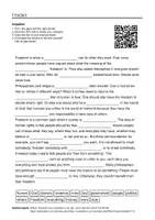 Vorschau - Arbeitsblätter - Englischsprachige AB zum Thema "Freedom" + Lösung & MP3 + - Deckblatt