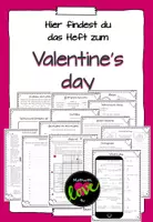 Vorschau - Arbeitsblätter - Booklet Valentine's Day - Deckblatt