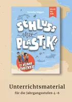 Vorschau - Arbeitsblätter - Klimamaterial Arbeitsblätter "Die Klima-Checker: Schluss mit Plastik" - Deckblatt