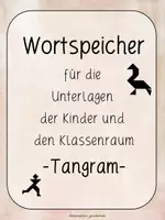 Vorschau - Arbeitsblätter - Wortspeicher Tangram - Seite 1