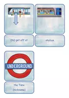 Vorschau - Bildkarten - Getting Around by Tube - Bild-/Wortkarten Wortschatzeinführung - Seite 3