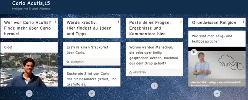 Vorschau - Interaktives Material - Padlet Carlo Acutis - Seite 1