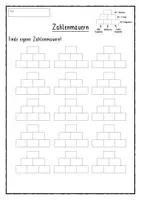 Vorschau - Arbeitsblätter - Zahlenmauern rechnen 1. Klasse - Seite 1