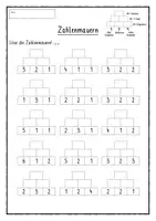 Vorschau - Arbeitsblätter - Zahlenmauern rechnen 1. Klasse - Seite 2