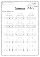 Vorschau - Arbeitsblätter - Zahlenmauern rechnen 1. Klasse - Seite 3