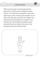 Vorschau - Arbeitsblätter - Lies und male - Wintergeschichten (Lese- und Malblätter) - Seite 3