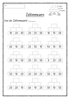 Vorschau - Arbeitsblätter - Zahlenmauern rechnen 2. Klasse - Seite 2