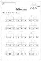 Vorschau - Arbeitsblätter - Zahlenmauern rechnen 2. Klasse - Seite 3