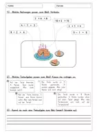 Vorschau - Arbeitsblätter - Textaufgaben, Bildaufgaben, Klasse 1/ 2 ZR 20 (Homeschooling) - Seite 2