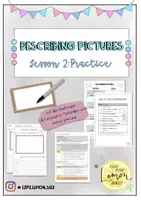 Vorschau - Stundenentwürfe - Describing Pictures (Practice - Lesson 2) - Deckblatt