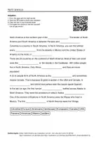 Vorschau - Arbeitsblätter - Englischsprachige AB zum Thema "North America" + Lösung & MP3 + - Deckblatt