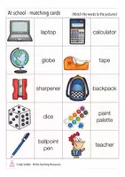 Vorschau - Spiele - school things matching cards Englisch - Seite 3