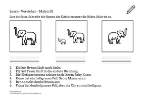 Vorschau - Arbeitsblätter - Übungen zum Lesen für die 2. Klasse - Seite 3