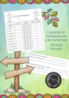Vorschau - Arbeitsblätter - Wortarten-Wegweiser (Laufzettel) - Deckblatt