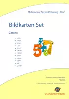 Vorschau - Fördermaterial/Inklusion - Zahlen: DaZ Material - Vokabeln - Nomen - Bildkarten - Deckblatt