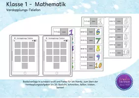 Vorschau - Arbeitsblätter - Mathematik 1 - Verdopplungsaufgaben automatisieren mit dem Verdopplungstelefon - Deckblatt