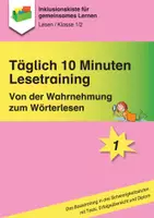 Vorschau - Arbeitsblätter - Sparpaket: Täglich 10 Minuten Lesetraining – von der Wahrnehmung zum Sätzelesen - Seite 1