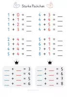 Vorschau - Arbeitsblätter - Starke Päckchen / Plus-Päckchen - Addition ZR 10 - Mathematik Klasse 1 - Seite 3
