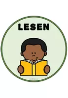 Vorschau - Bildkarten - Schilder für das virtuelle Lernen (1.-6. Klasse) - Seite 1
