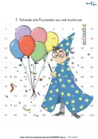 Vorschau - Arbeitsblätter - Hundertertafel - Puzzle (Fasching, Karneval) - Seite 2