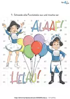 Vorschau - Arbeitsblätter - Hundertertafel - Puzzle (Fasching, Karneval) - Seite 3