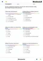 Vorschau - Test - Dinosaurier - Echsen der Urzeit - Testaufgaben mit Lösungen - Seite 1