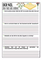 Vorschau - Stundenentwürfe - Ägypten Arbeitsblätter | Der Nil - Fragen & Lösungen - Seite 3